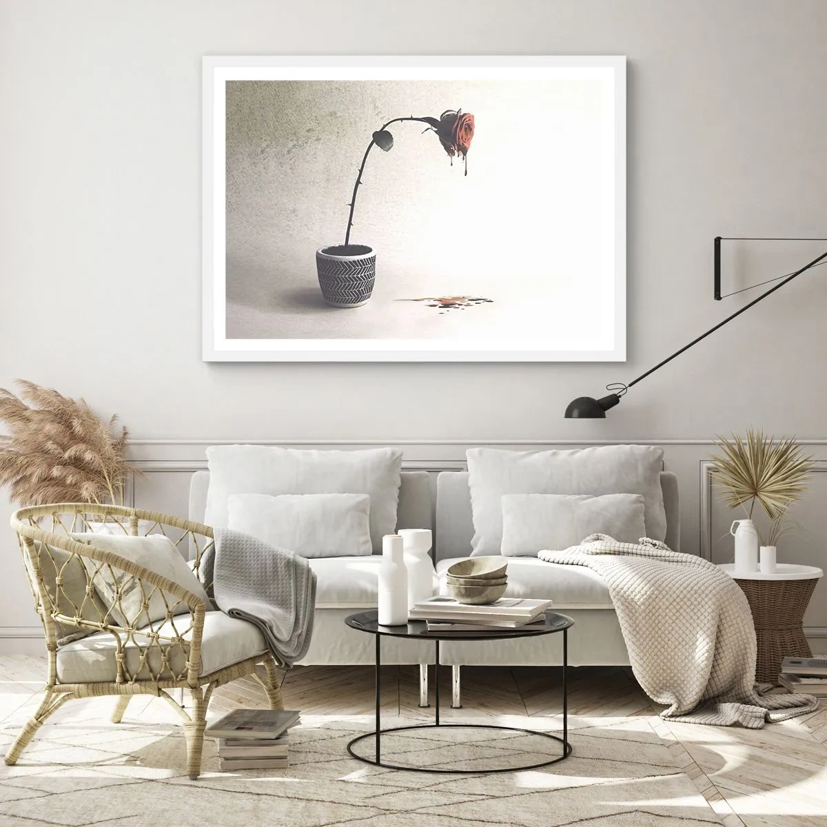 Poszter fekete keretben - Rosa dolorosa - 91x61 cm