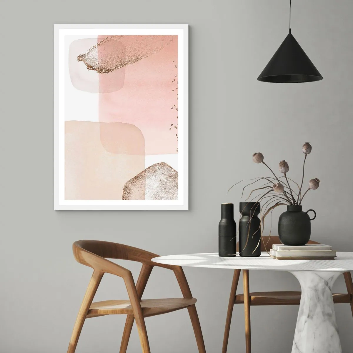 Poszter fekete keretben - Egy pillantás a színeken keresztül - 40x50 cm