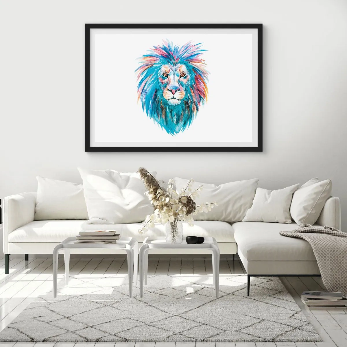 Poszter fehér keretben - Felvillanyozó aura - 100x70 cm