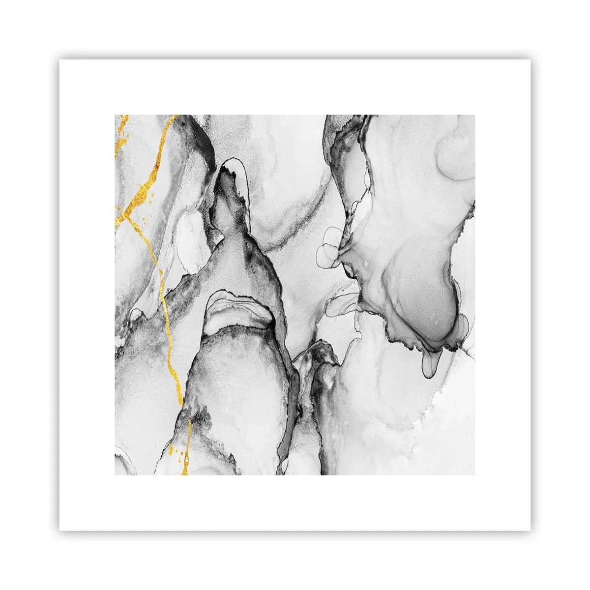 Poszter - Arany motívumú kompozíció - 30x30 cm