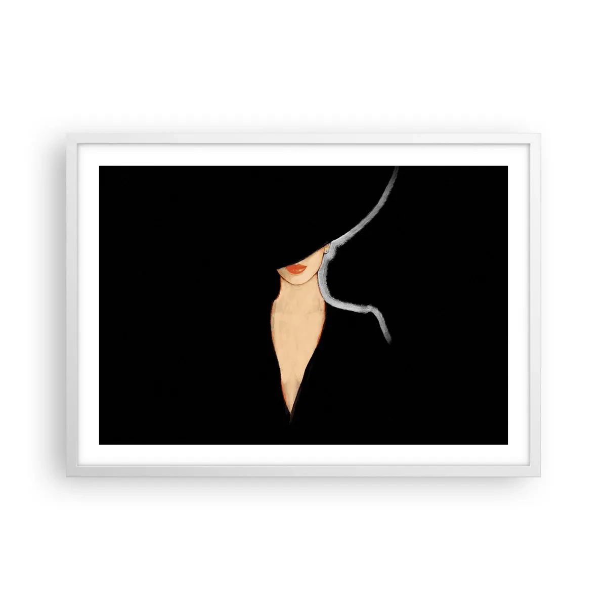 Poszter fekete keretben - Elegancia és stílus - 70x50 cm