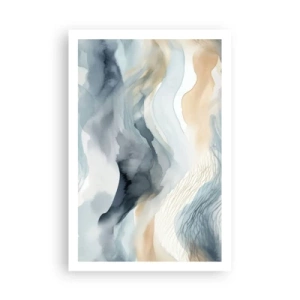 Poszter - Hó és köd absztrakció - 61x91 cm