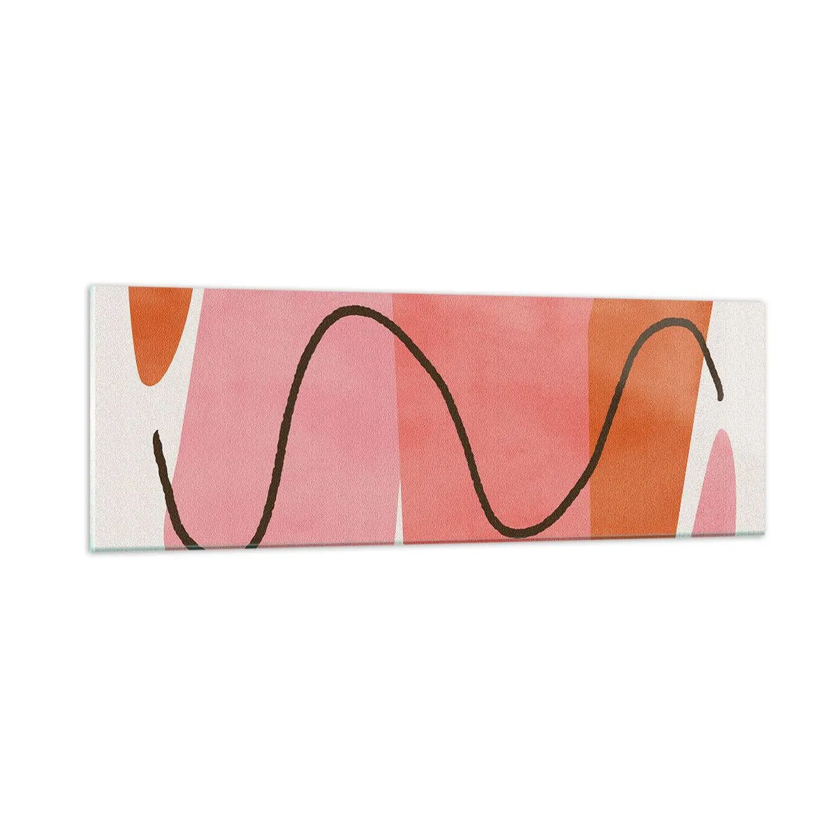 Üveg kép - Formák szelíd mozgása - 90x30 cm