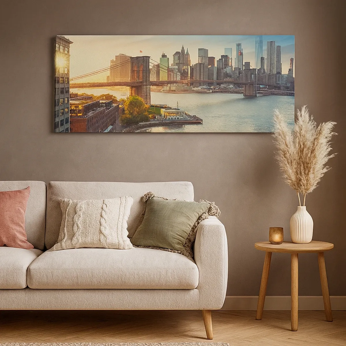 Vászonkép - Nagyváros hajnala - 30x30 cm