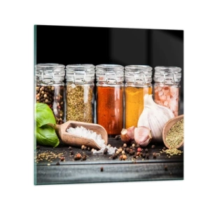Üveg kép - Hogy az életnek legyen íze - 60x60 cm