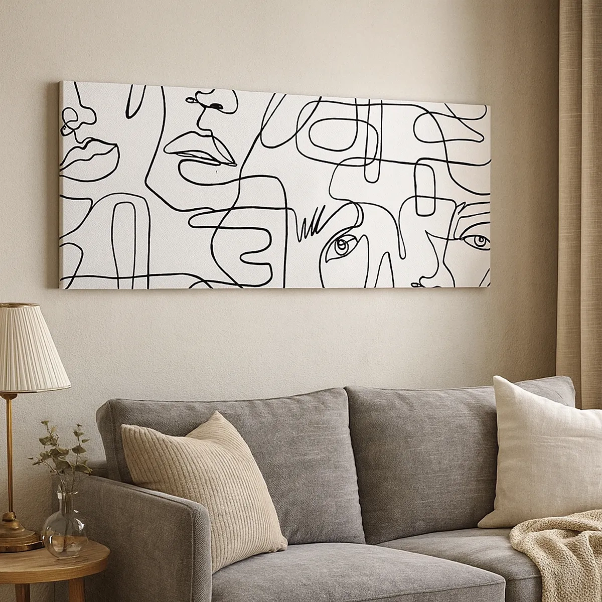 Vászonkép - Összegabalyodott érzelmekben - 30x30 cm