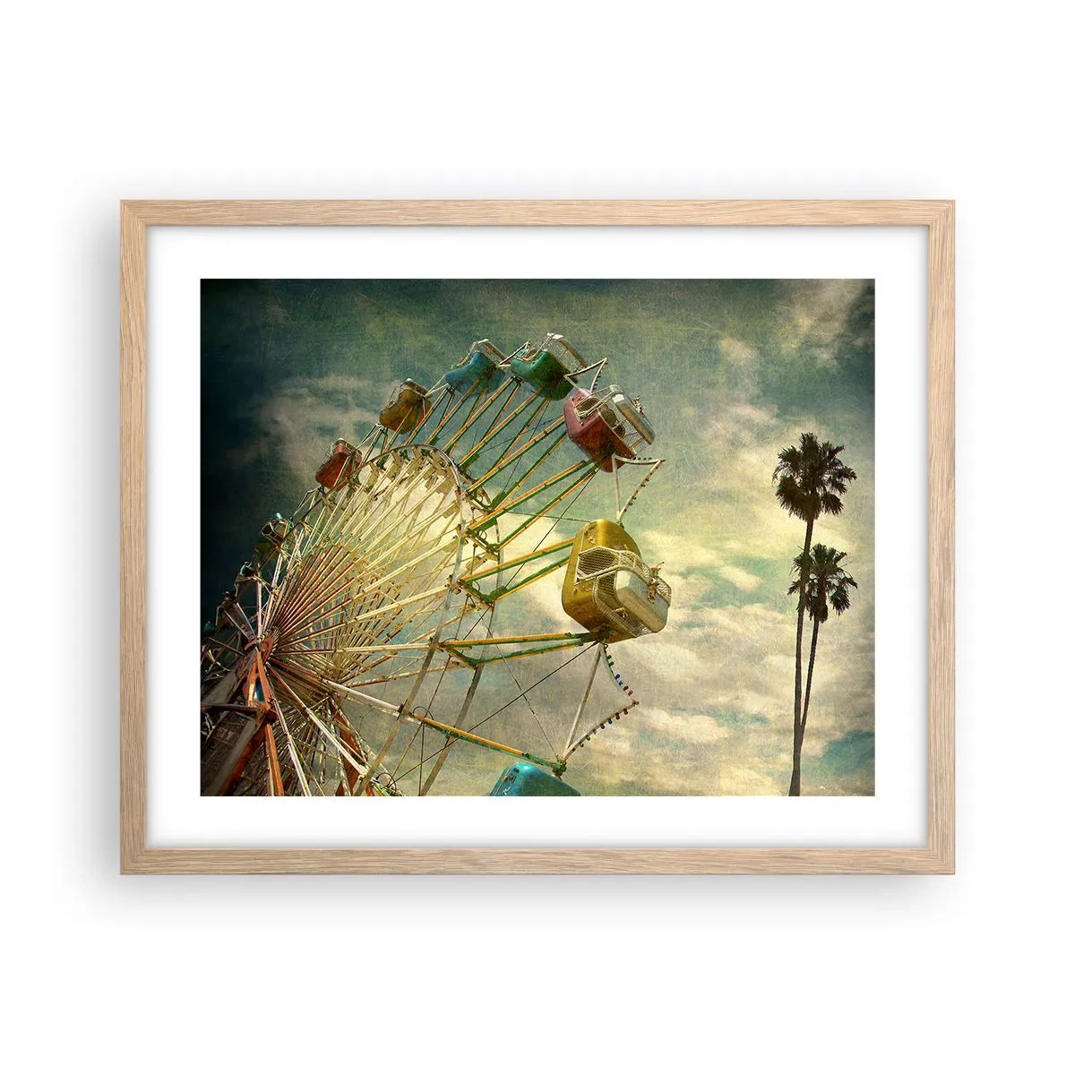 Poszter világos tölgy keretben - Lesz, lesz mulatság.... - 50x40 cm