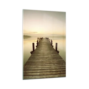 Üveg kép - Hajnal előtt, hajnal, fény - 80x120 cm