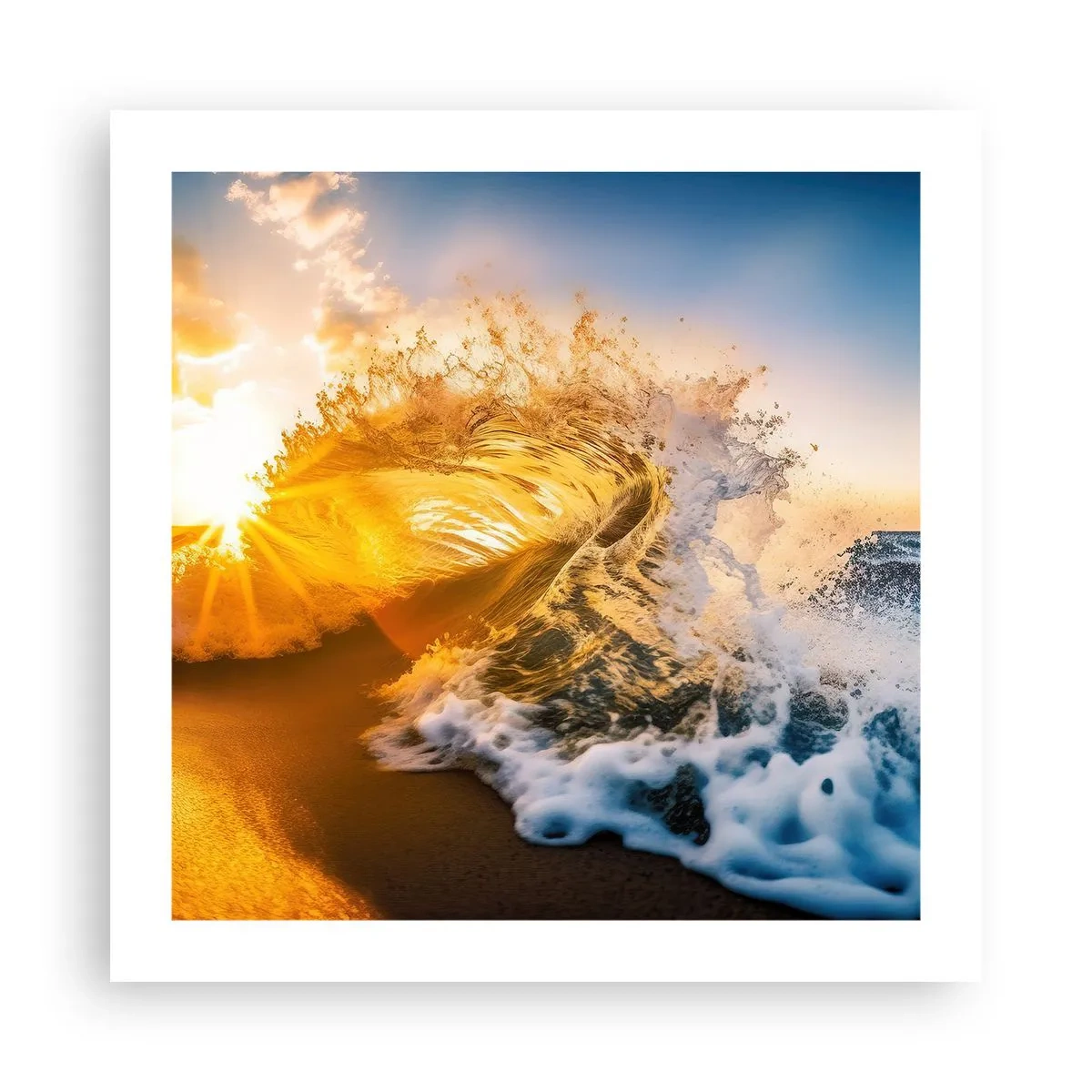 Poszter - Játék a homokban - 50x50 cm