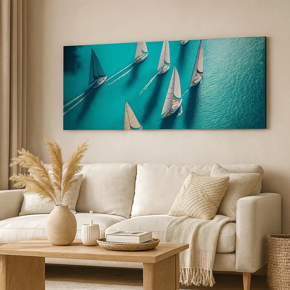 Vászonkép - Versengés a széllel - 30x30 cm