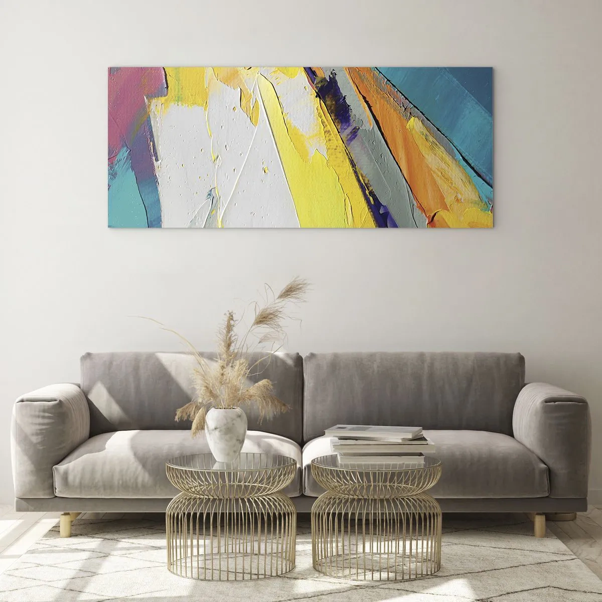 Üveg kép - A fény anatómiája - 90x30 cm