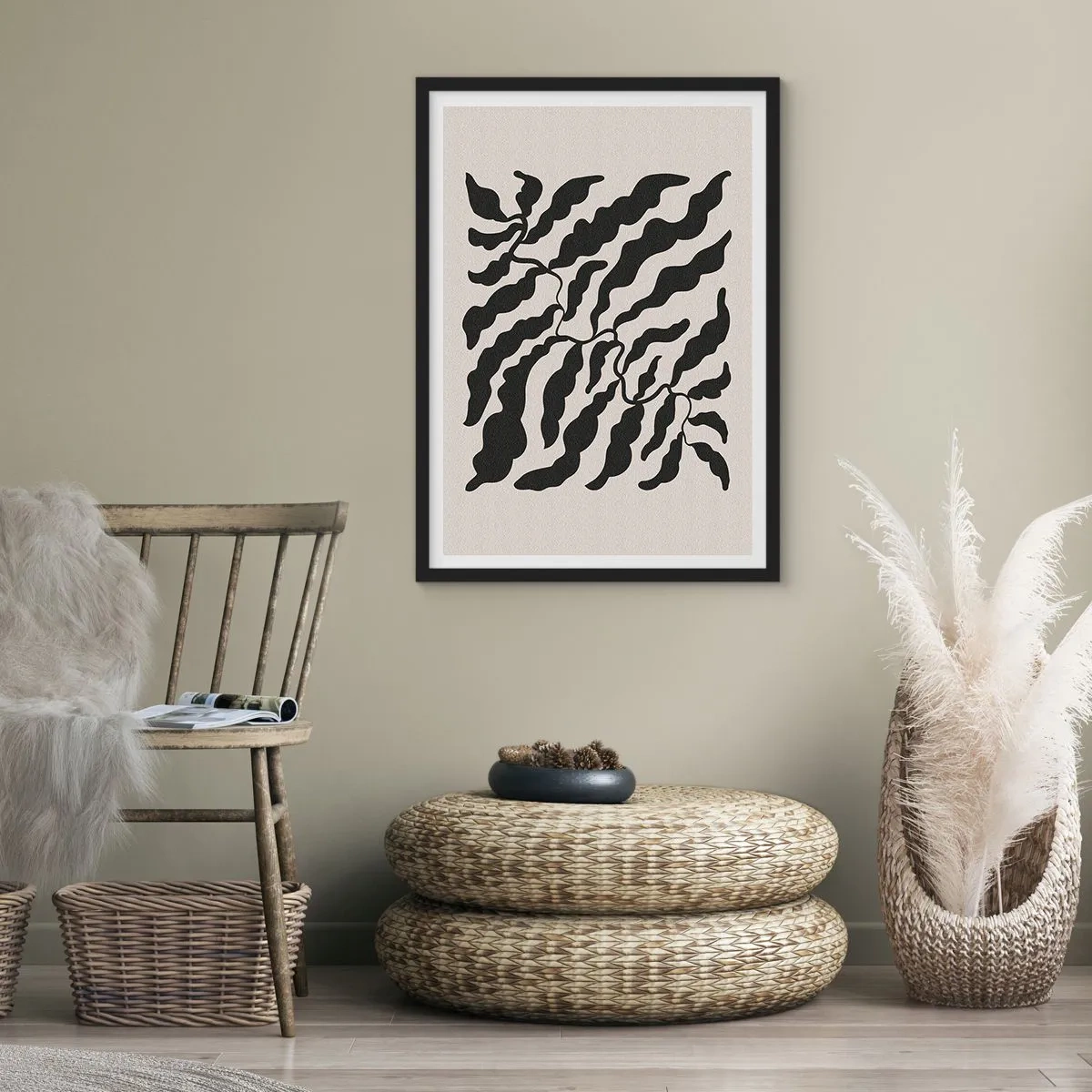 Poszter fehér keretben - A tér természete - 30x40 cm