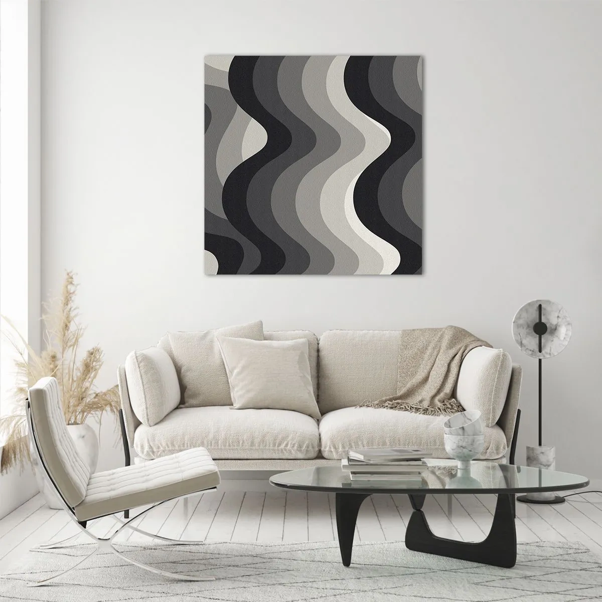 Üveg kép - Hullám a hullám után - 70x70 cm