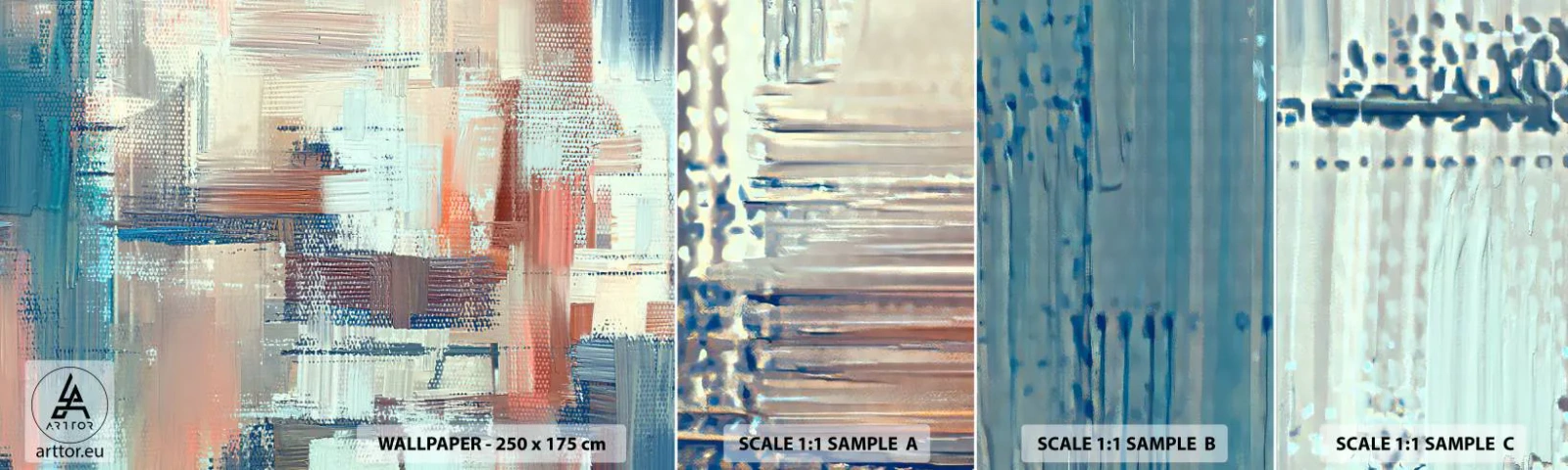 Fotótapéta Minta Öntapadós Deluxe Sticker - Elérve a fényt - Pasztell, Minimalizmus, Fényes - 100x30 cm