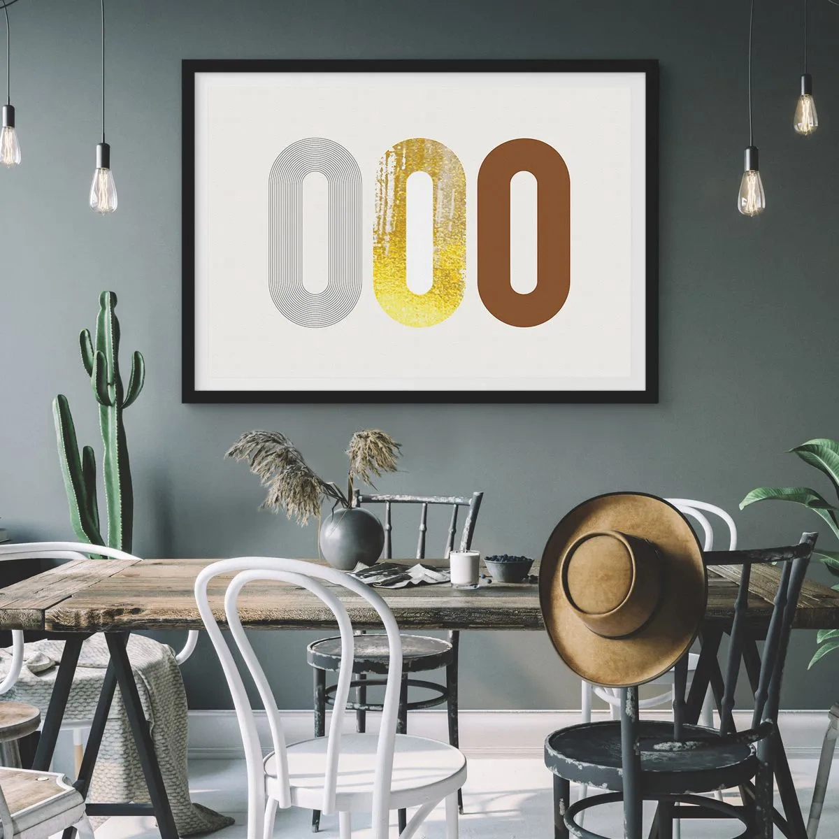 Poszter fehér keretben - Óóó! - 70x50 cm