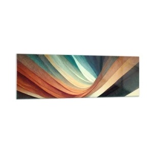 Üveg kép - Színekből szőtt - 160x50 cm