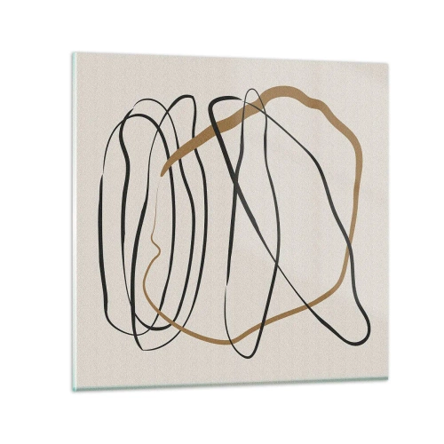 Üveg kép - Kompozíció - birtokló tánc - 70x70 cm