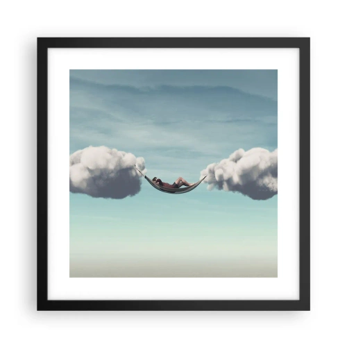 Poszter fehér keretben - Egy pillanatnak a gyönyörűsége - 40x40 cm