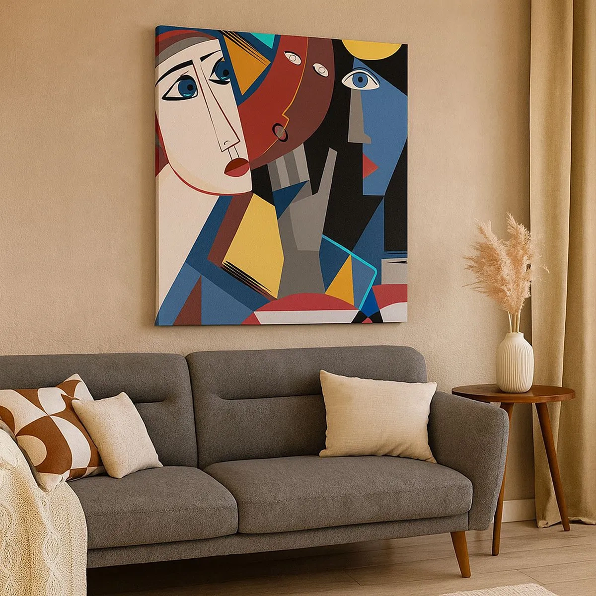 Vászonkép - Kubisták beszélgetése - 30x30 cm