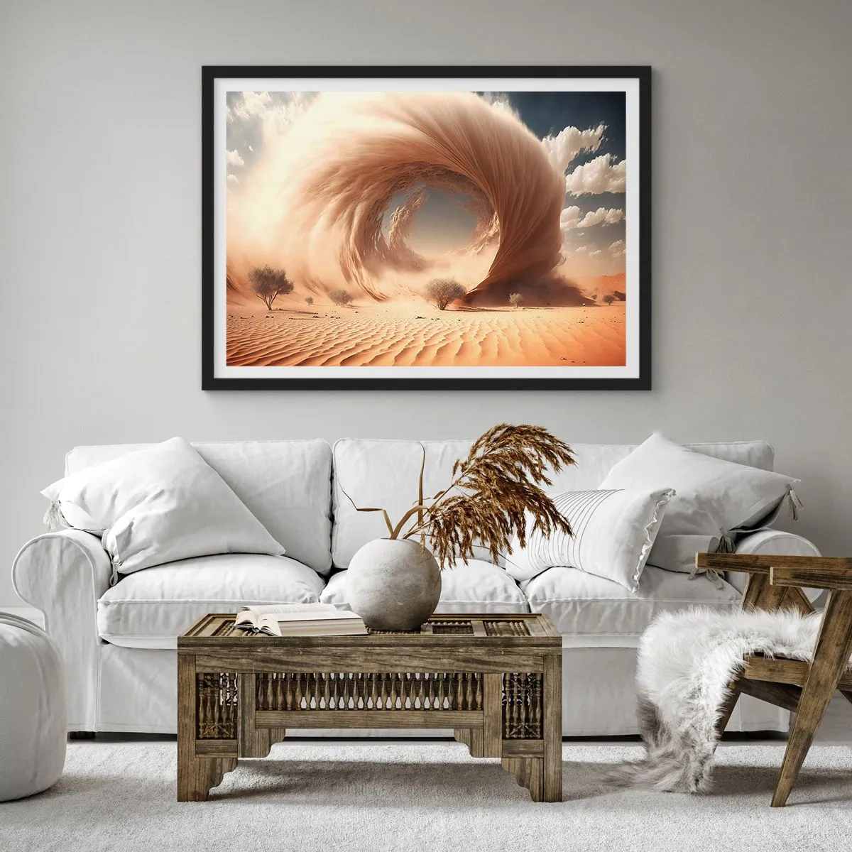 Poszter fehér keretben - Megnyílt portált - 70x50 cm