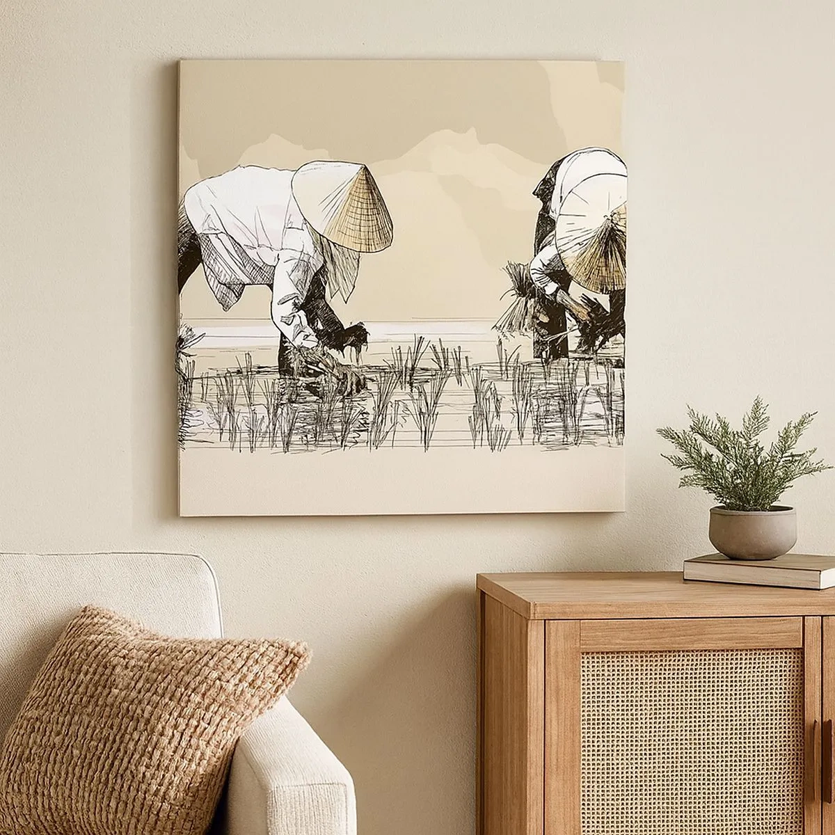 Vászonkép - Sikeres betakarítást - 30x30 cm