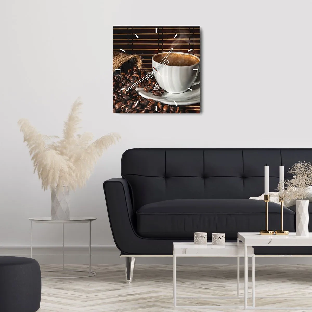 Falióra, Óra - A szén feketesége, a borostyán tisztasága - 40x40 cm