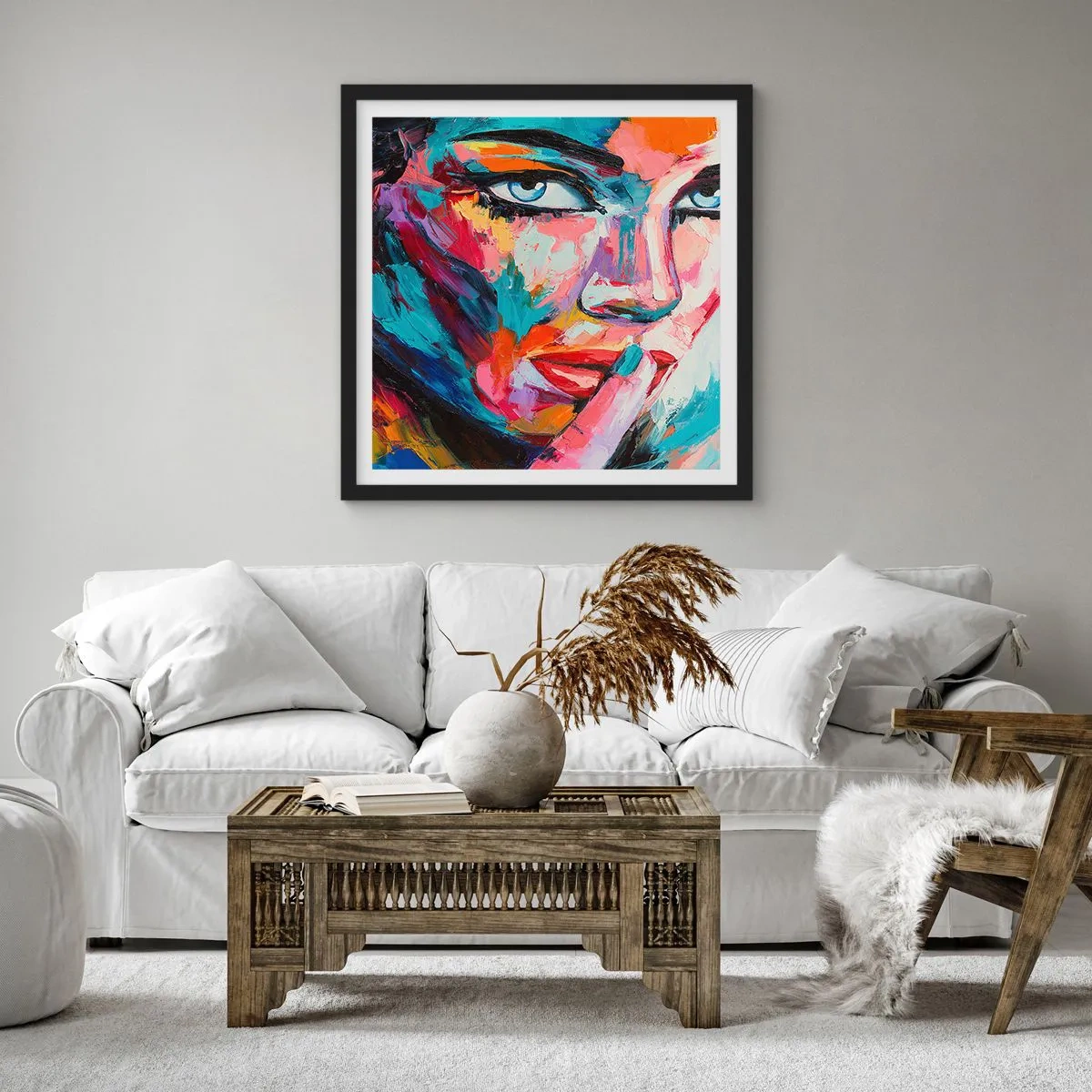 Poszter fehér keretben - Az első titkunk - 40x40 cm