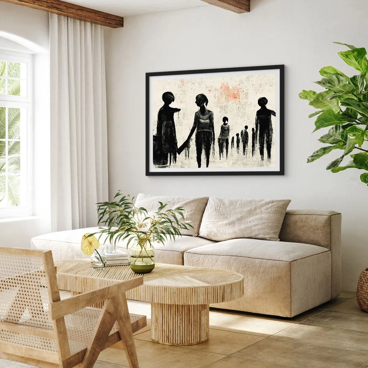 Poszter fehér keretben - A magány ellen - 100x70 cm