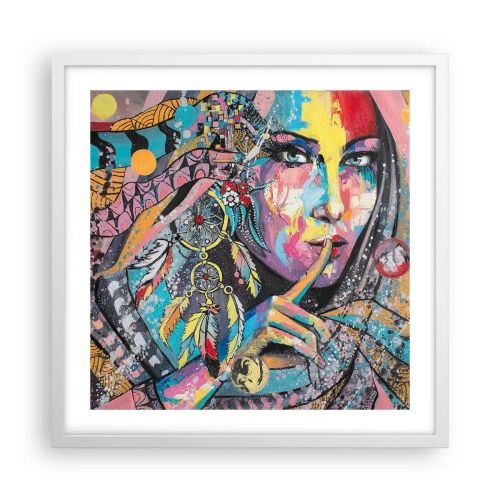 Poszter fekete keretben - Maradj csendben, amíg meg nem érted - 50x50 cm