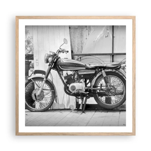 Poszter világos tölgy keretben - Klasszikus mindenek felett - 60x60 cm