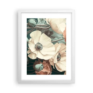 Poszter fekete keretben - Pipacsok suttogása - 30x40 cm