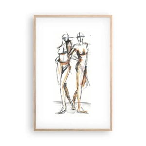 Poszter világos tölgy keretben - A kegyelem tanulmánya - 61x91 cm