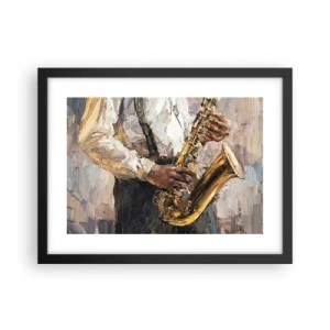 Poszter fehér keretben - Itt az idő egy szólóra - 40x30 cm