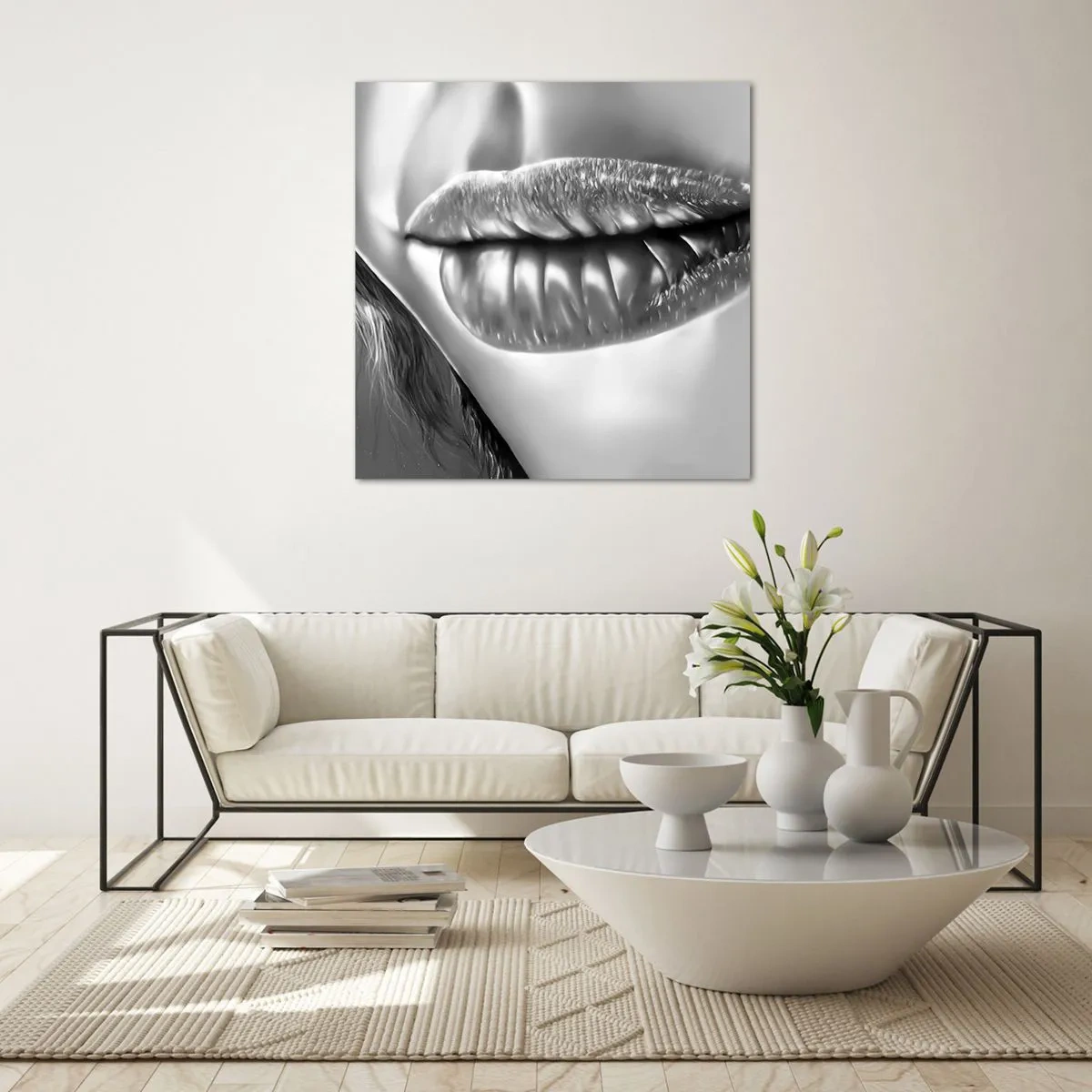 Üveg kép - Tudom, mire gondolsz… - 70x70 cm