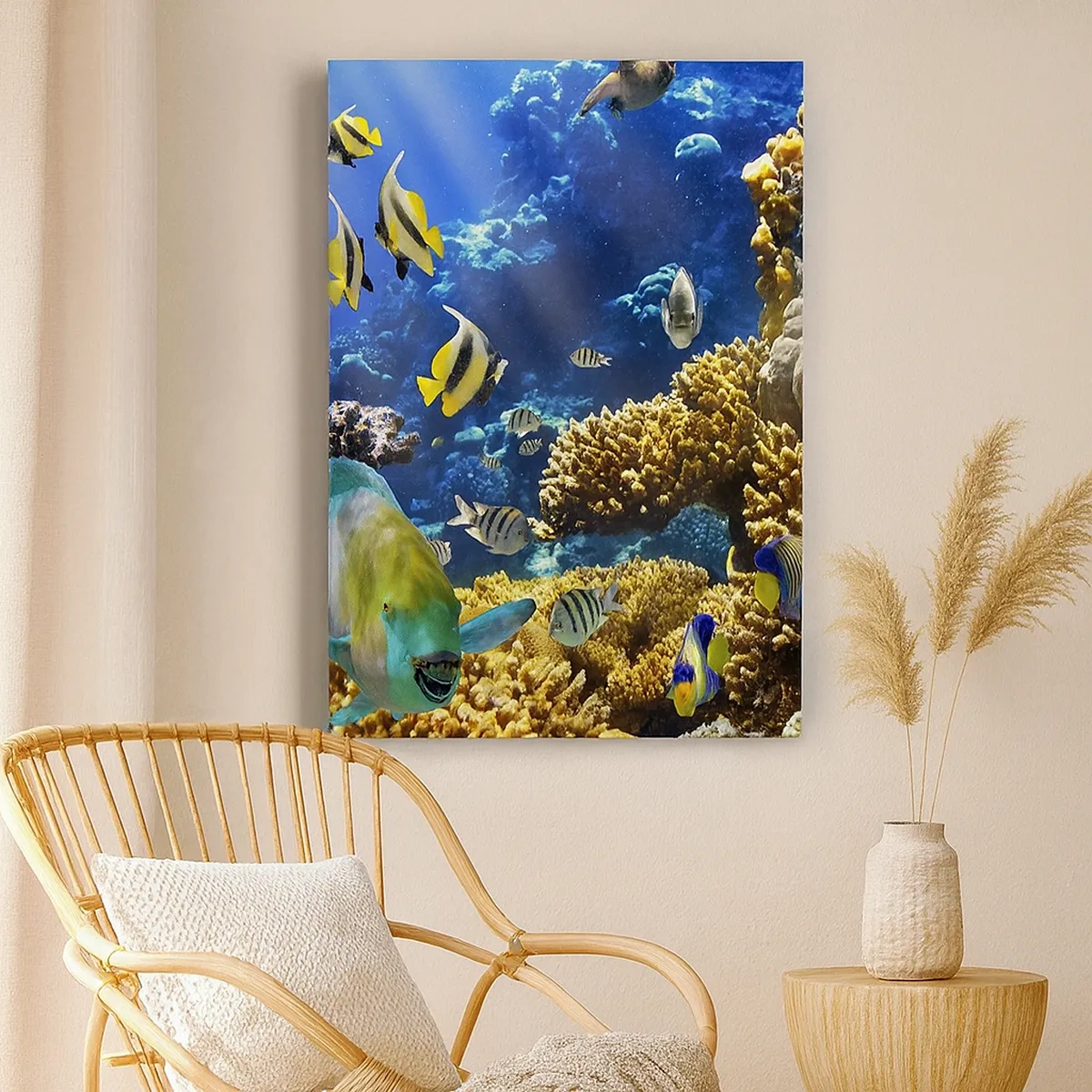 Vászonkép - Nagy forgalom a nyaraló ösvényen - 50x70 cm