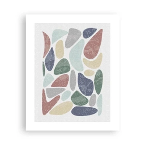 Poszter - Mozaik púderes színekből - 40x50 cm