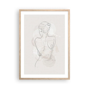 Poszter világos tölgy keretben - Mint egy érzékeny hangszer - 50x70 cm