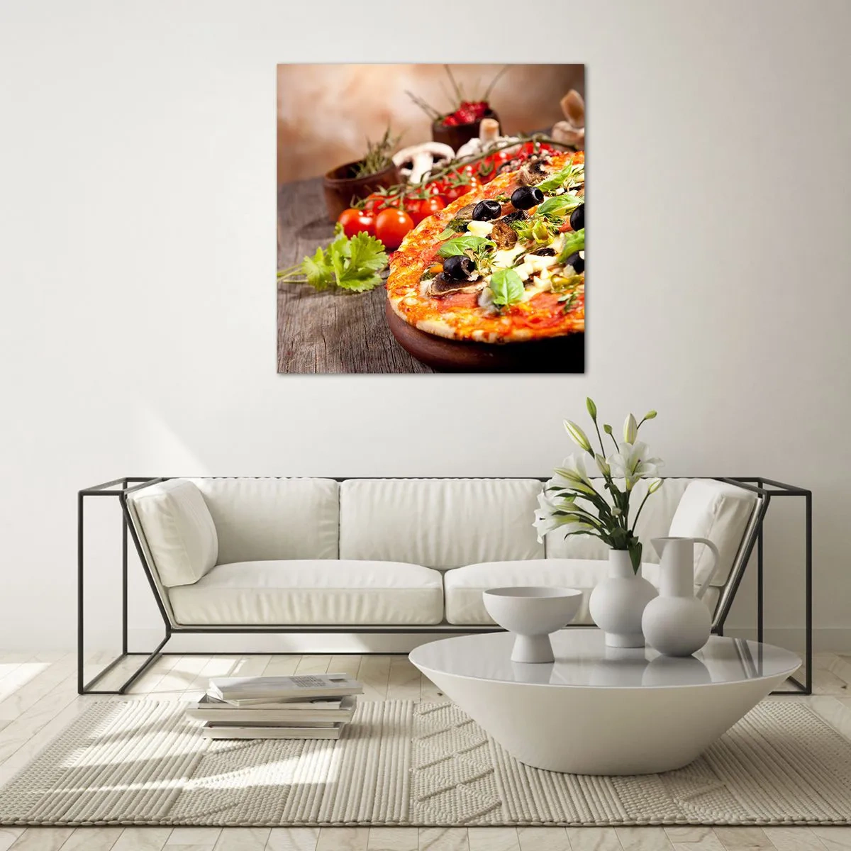 Üveg kép - A tellúros összetevőkből - 30x30 cm