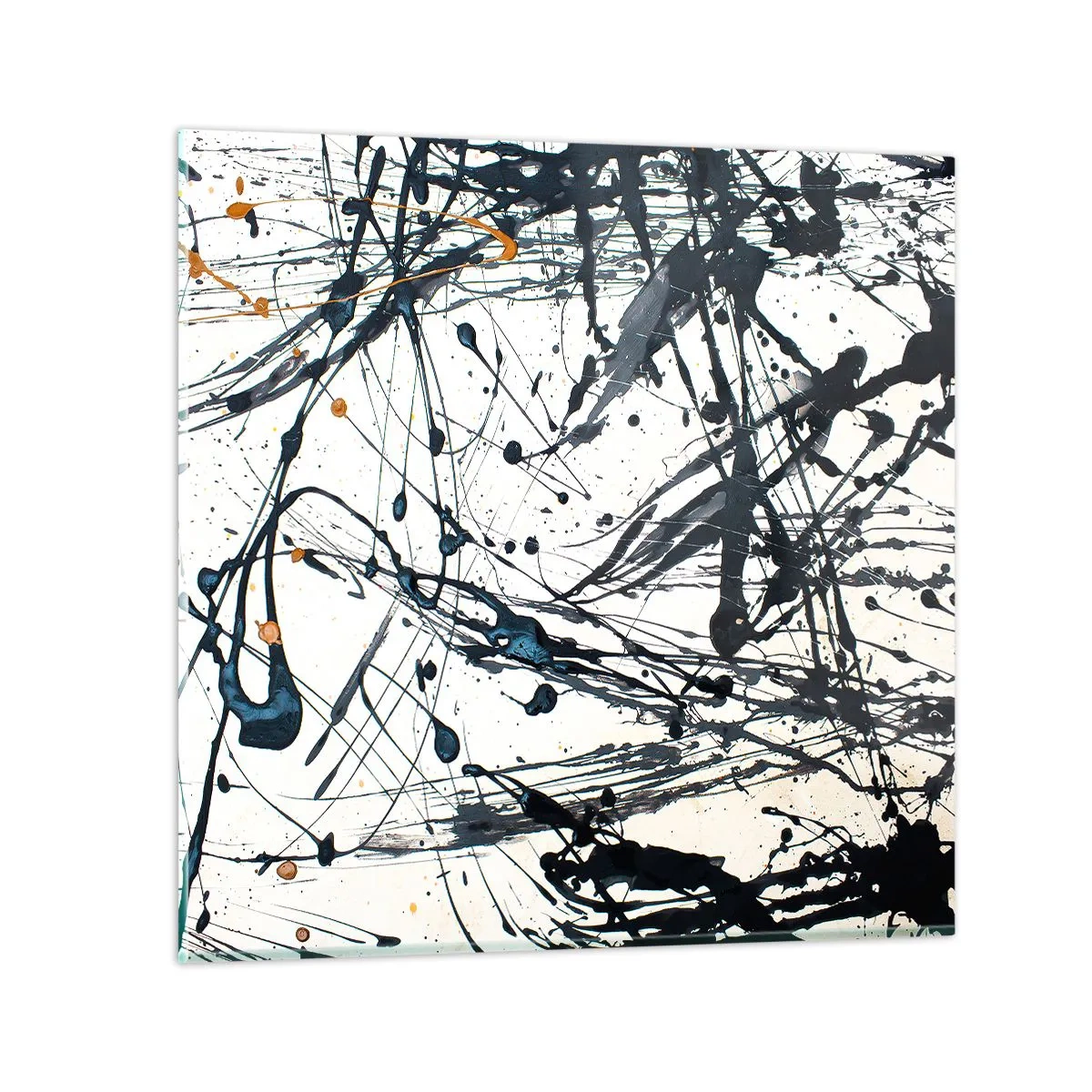 Üveg kép - Expresszionista absztrakció - 30x30 cm