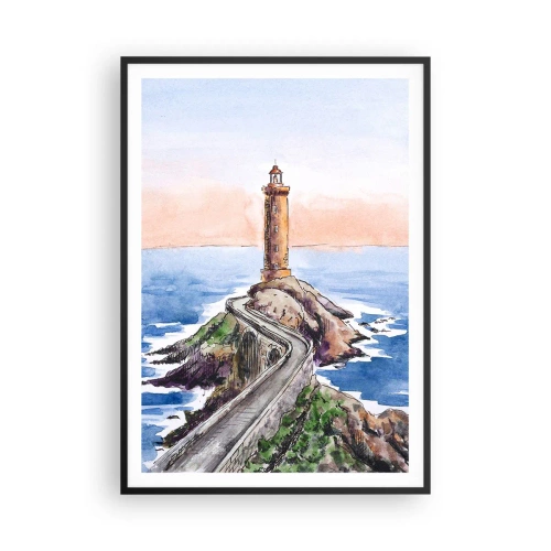 Poszter fehér keretben - Szemben a tengerrel - 70x100 cm