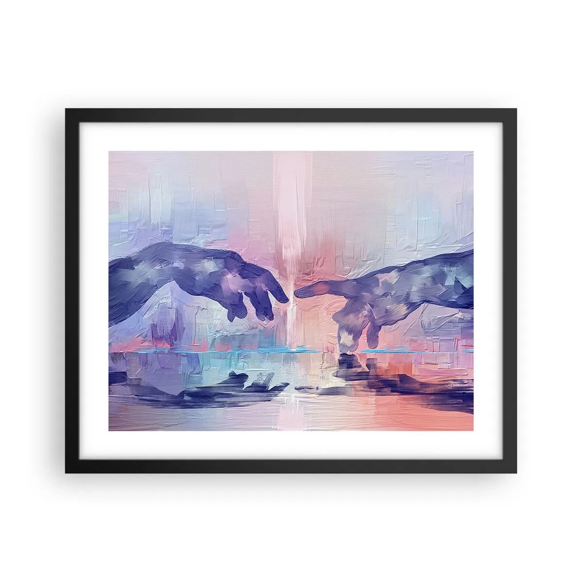 Poszter fehér keretben - Az élet isteni szikrája - 50x40 cm
