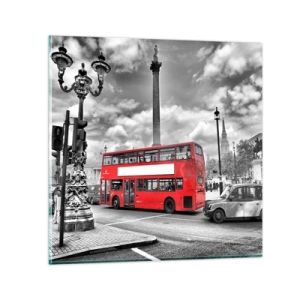 Üveg kép - A város igazi vérkeringése - 50x50 cm