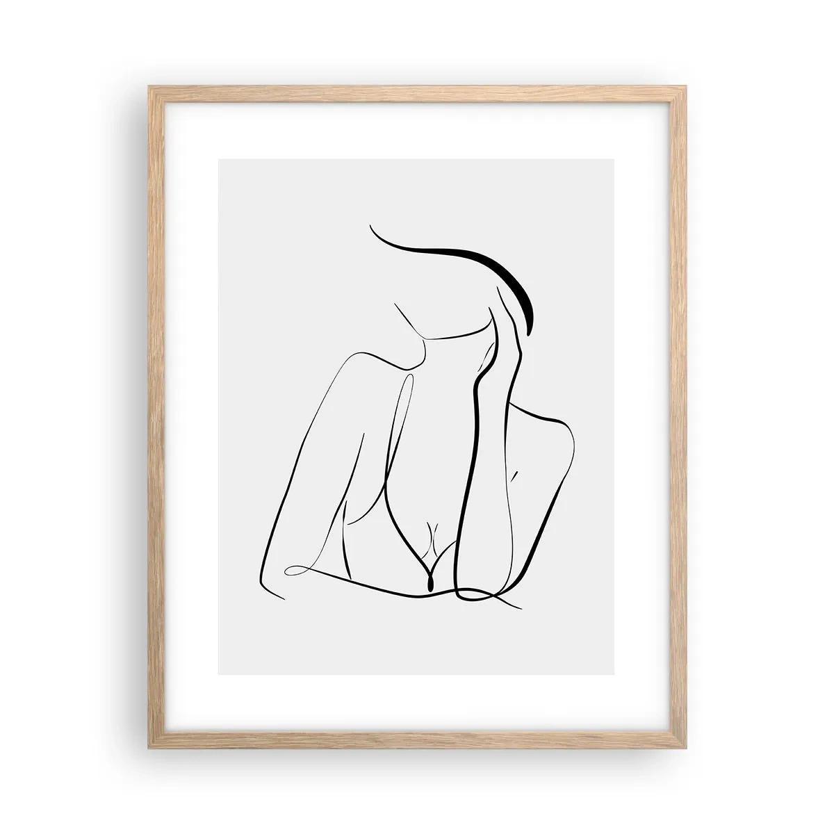 Poszter világos tölgy keretben - Az álmok hullámán - 40x50 cm