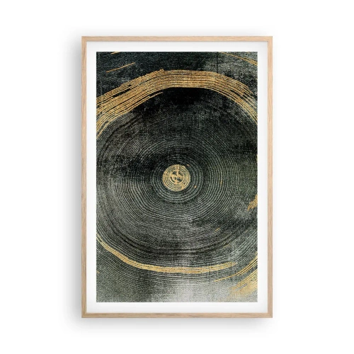 Poszter világos tölgy keretben - Változás és időtartam - 61x91 cm