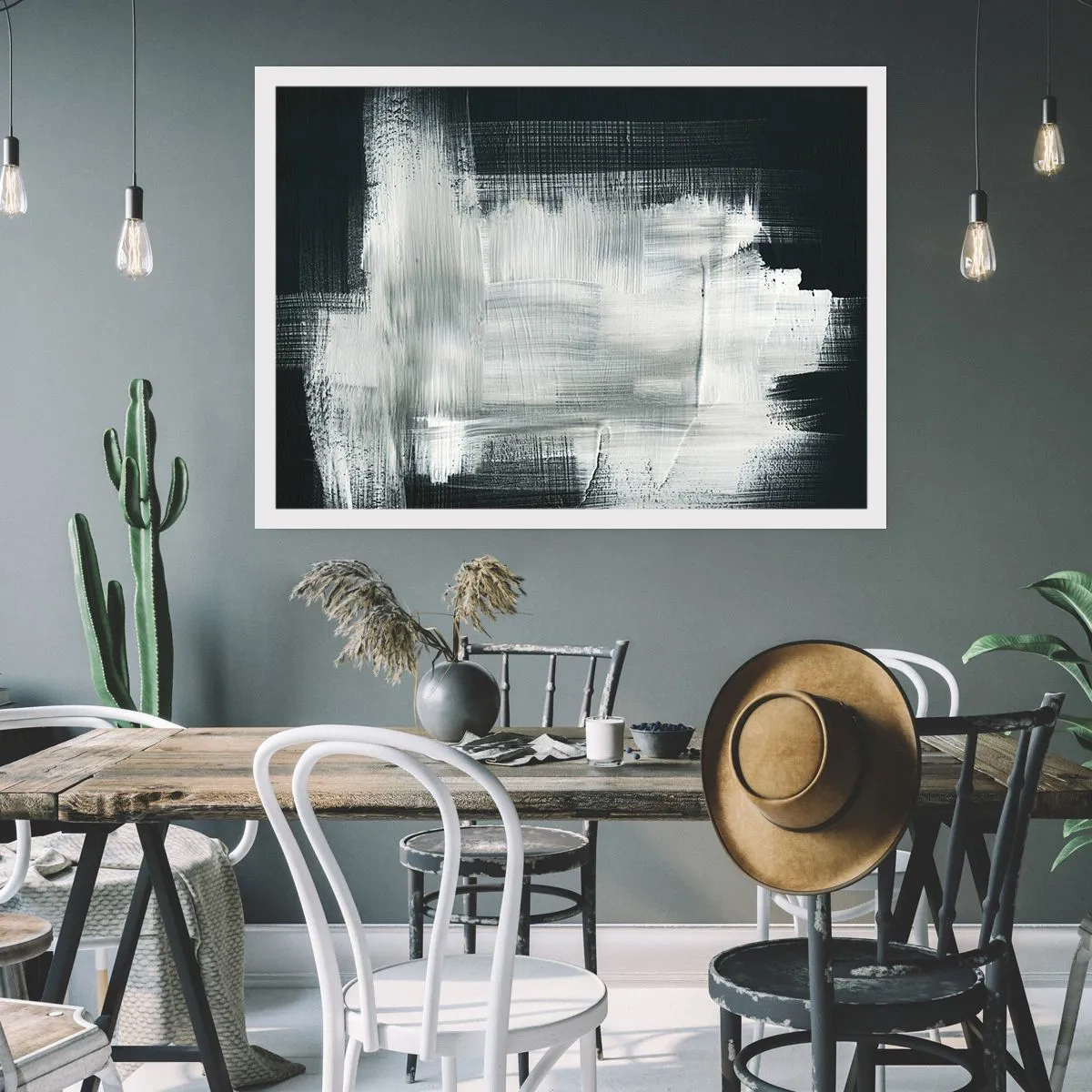 Poszter - Függőlegből és vízszintből szőtt - 70x50 cm