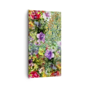 Vászonkép - Virágokban a vesztünk - 65x120 cm