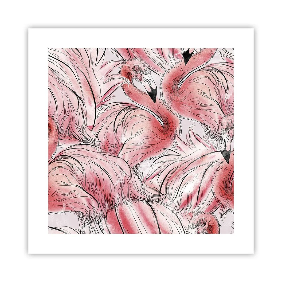 Poszter - Madári corps de ballet - 40x40 cm