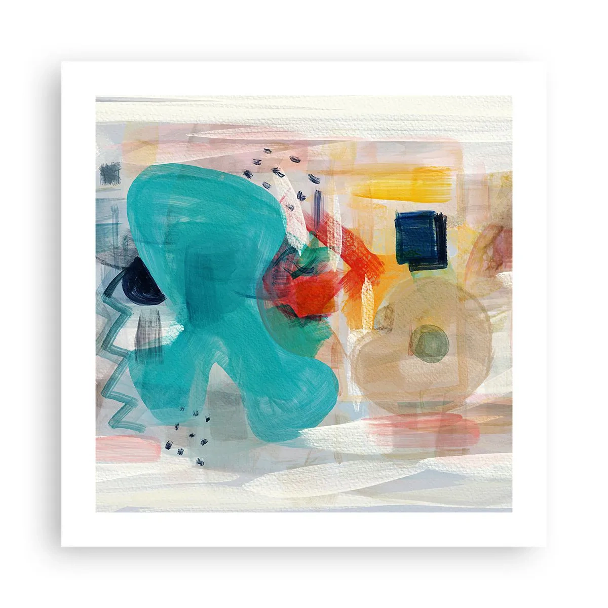 Poszter - Színes játék - 50x50 cm