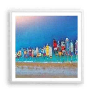 Poszter fekete keretben - Madártávlatból - 60x60 cm