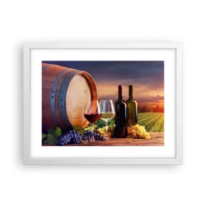 Poszter fekete keretben - Az életnek itt íze van - 40x30 cm